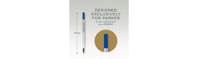 Parker Ersatzminen für Tintenroller | mittlere Spitze | blau