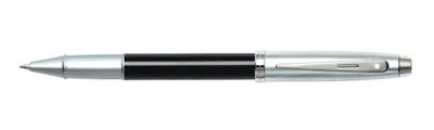 Sheaffer 100 Brushed Chrome - Black Tintenroller